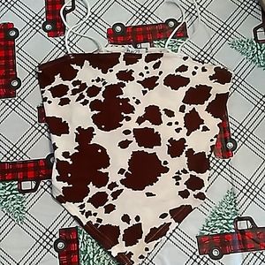 Cowprint crop top